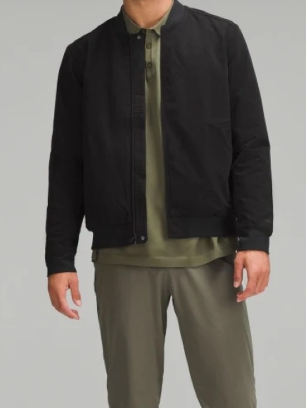 Lululemon Switch Over Reversible Black Bomber Jacket